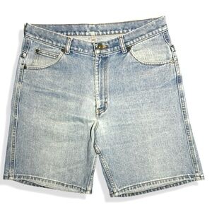 Vintage 90s Denver Hayes Light Blue Denim Shorts / Jorts